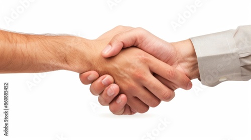 Wallpaper Mural Handshake Isolated on White Background Torontodigital.ca
