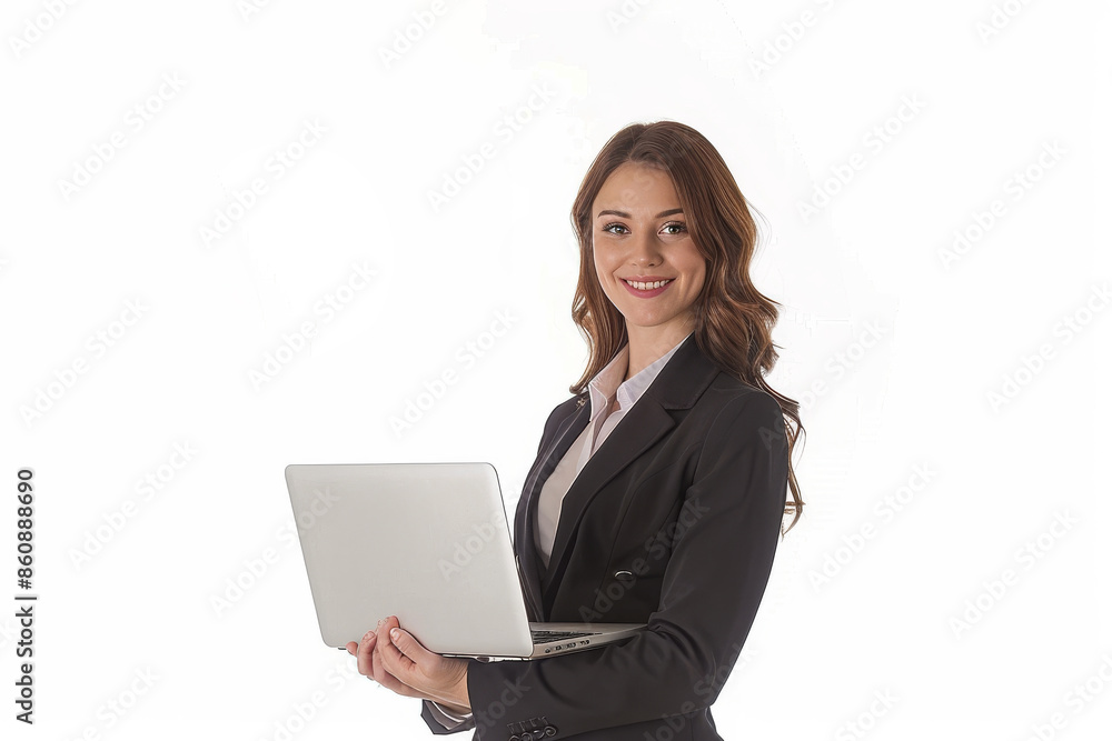 Portrait of a businesswoman with a laptop Portrait of a businesswoman with a laptop