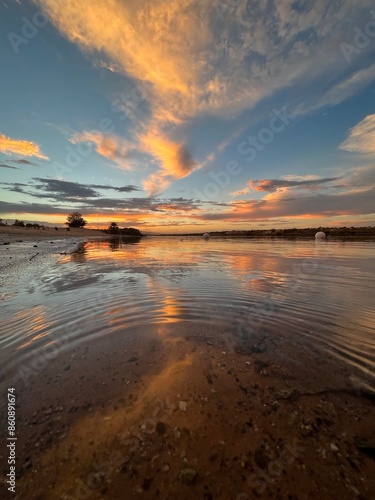 sunset on the beach