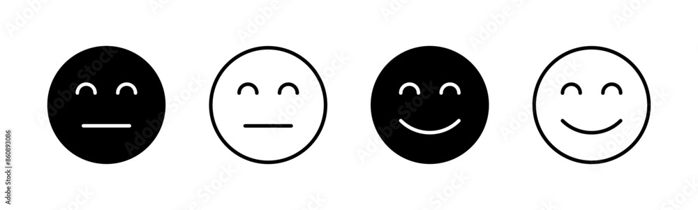 smile icon set. smile emoticon icon. feedback smile icon set. smile emoticon icon. feedback