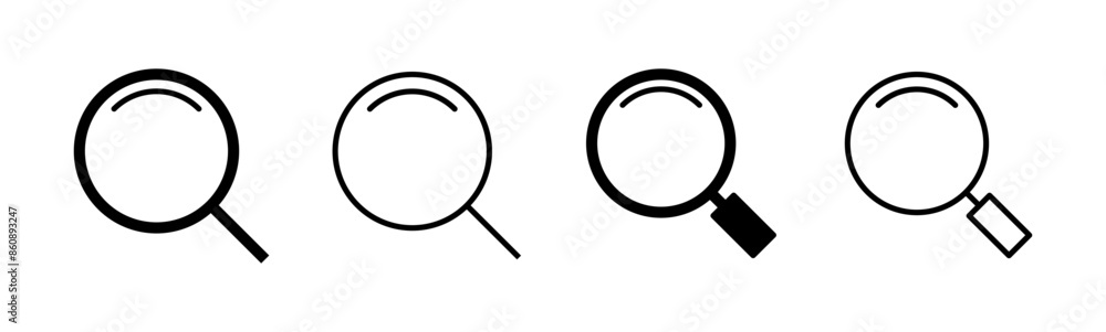 Search icon set. search magnifying glass icon Search icon set. search magnifying glass icon