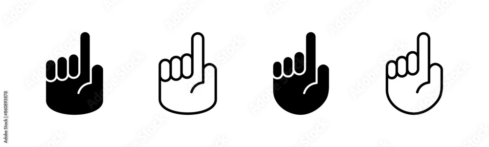 Hand icon set. hand vector icon, palm,click Hand icon set. hand vector icon, palm,click
