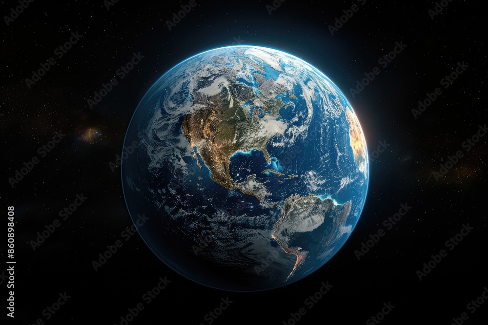 Obraz premium The Earth in Space