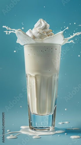 Milkshake award winning photography, minimalist, commercial ads photo, advertising, stunnig photo