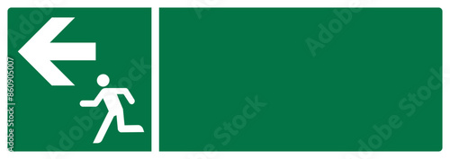 iso emergency and first aid safety signs evacuation route your custom message here landscape size 1/2 a4,a3,a2,a1