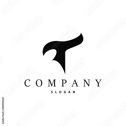 Initial T Letter Alphabet Logo Modern and Luxury Design Icon Vector Template Element