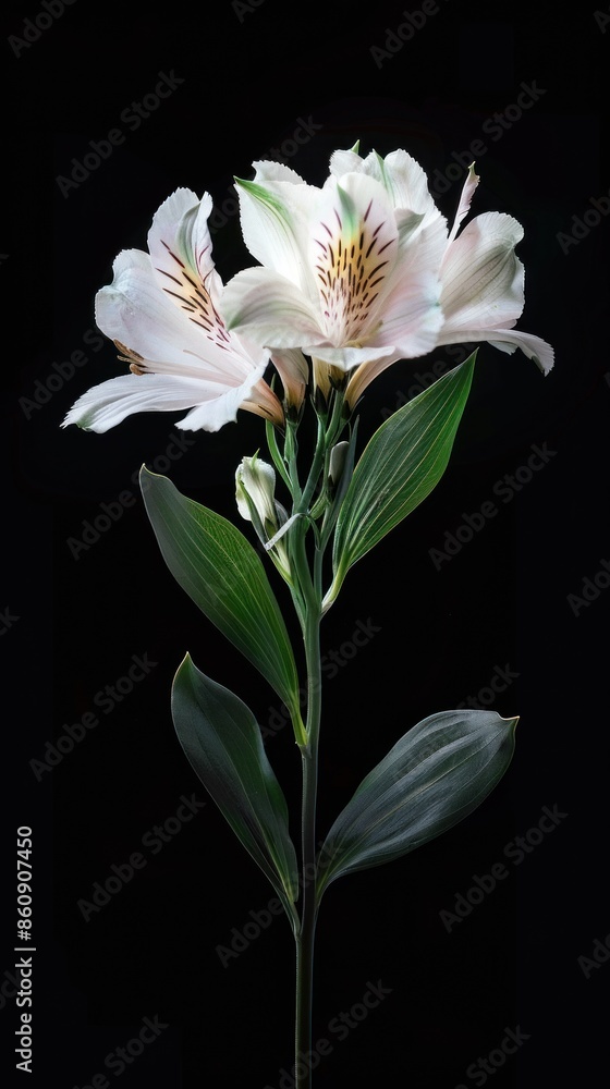 Obraz premium Alstroemeria flower award winning photography, minimalist, commercial ads photo, advertising