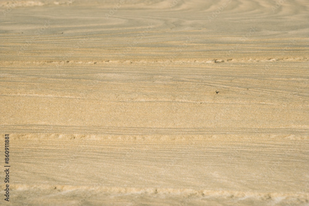 Naklejka premium texture of sand dunes in the desert, close up