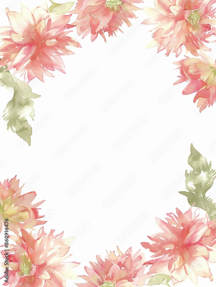 A vertical A4 journal page with a subtle artistic discreet floral border. A vertical A4 journal page with a subtle artistic discreet floral border.