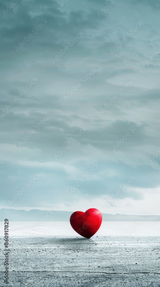 Fototapeta premium Heart award winning photography, minimalist, commercial ads photo, advertising, stunning