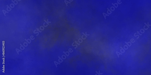 Abstract watercolor background blue dust explosion isolated on blue background, gray nature haze smoke grunge background on watercolor paper texture smoke on blue background with grey toxic smoke.