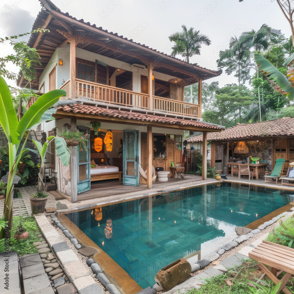 tiny two floor timber frame house with single front doors and terrace with korean theme design tiny two floor timber frame house with single front doors and terrace with korean theme design