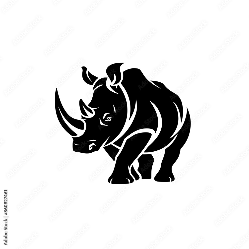 Stylized Rhino Illustration in Black and White, A bold, stylized black and white illustration of a rhino, featuring clean lines and artistic patterns, highlighting strength and uniqueness.
Stylized Rhino Illustration in Black and White, A bold, stylized black and white illustration of a rhino, featuring clean lines and artistic patterns, highlighting strength and uniqueness.