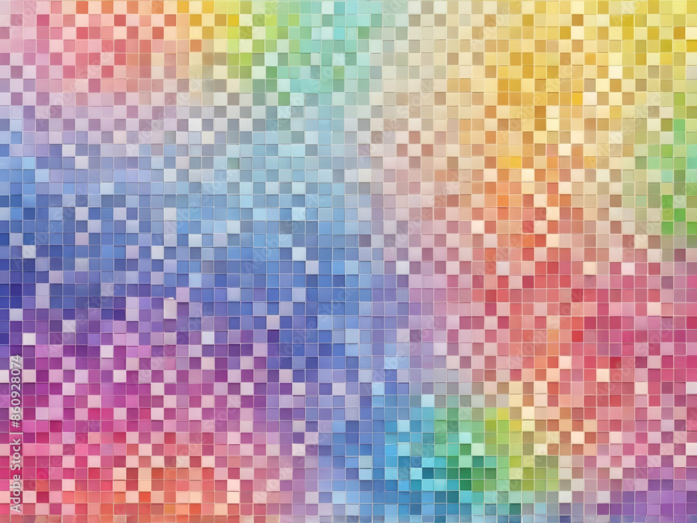 Abstract sweet Pastel rainbow gradient background pixel mosaic tile Abstract sweet Pastel rainbow gradient background pixel mosaic tile