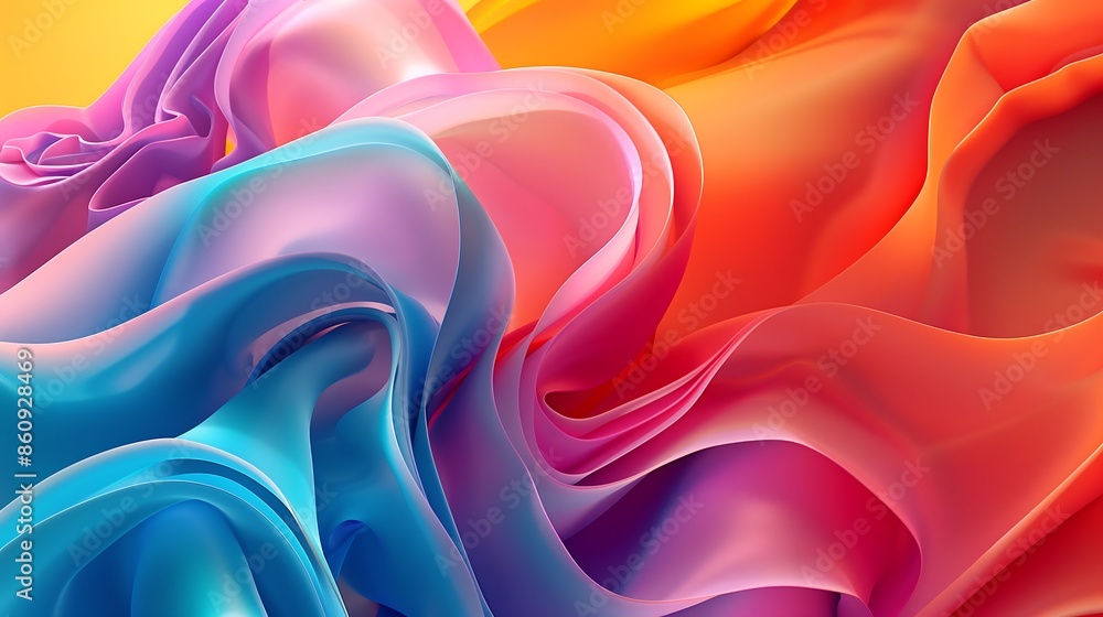 Obraz premium abstract wallpaper of wavey colours