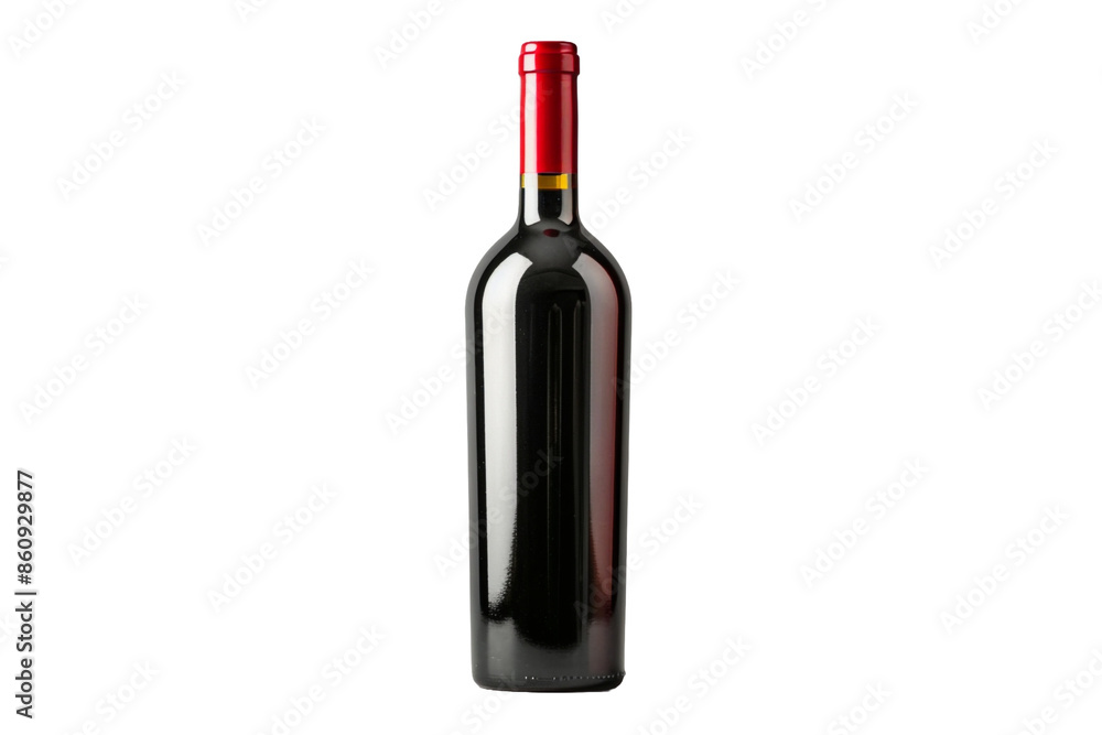 red wine bottle isolated on transparent background red wine bottle isolated on transparent background
