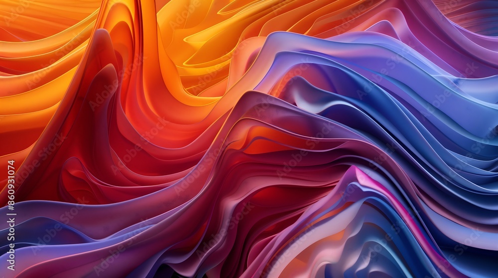 Obraz premium abstract wallpaper of wavey colours