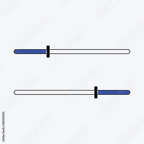 Filter control icon Flat vector set outline