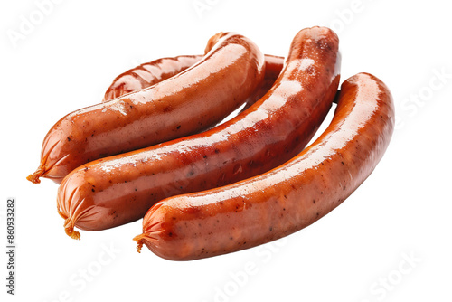 sausages set isolated on transparent background