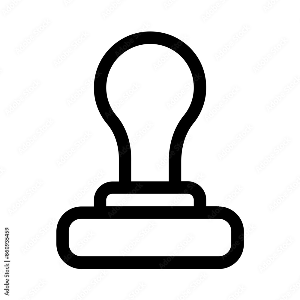 stamp icon with line style, perfect for user interface projects stamp icon with line style, perfect for user interface projects
