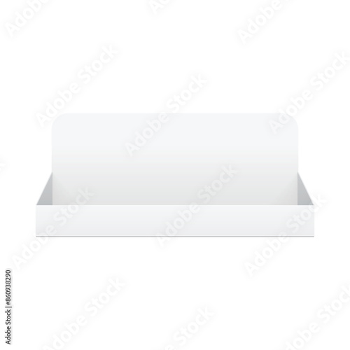 Wallpaper Mural Empty cardboard POS POI blank display show box holder for sale. Vector Torontodigital.ca