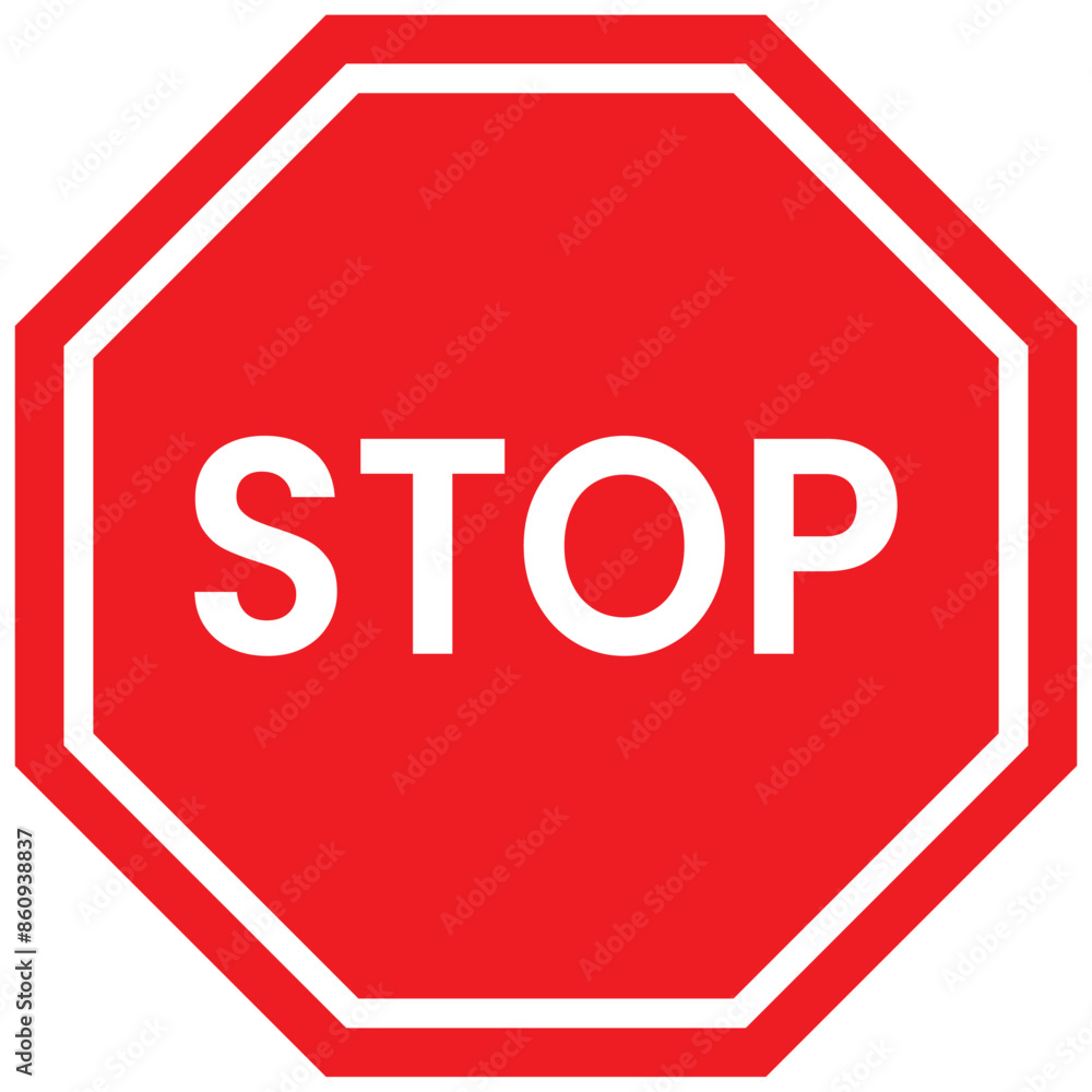 Set of Stop street icon collection. Stop hand sign with text. Red stop sign. Vector Illustration. Set of Stop street icon collection. Stop hand sign with text. Red stop sign. Vector Illustration.