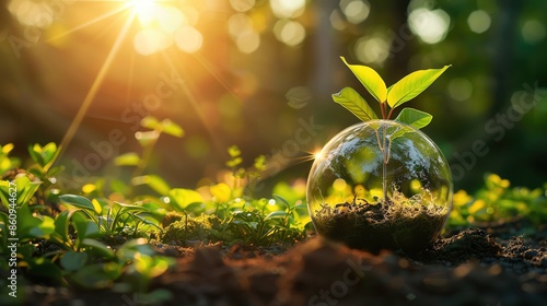 Develop a bright, engaging template that promotes climate change awareness, with ample room for messaging.