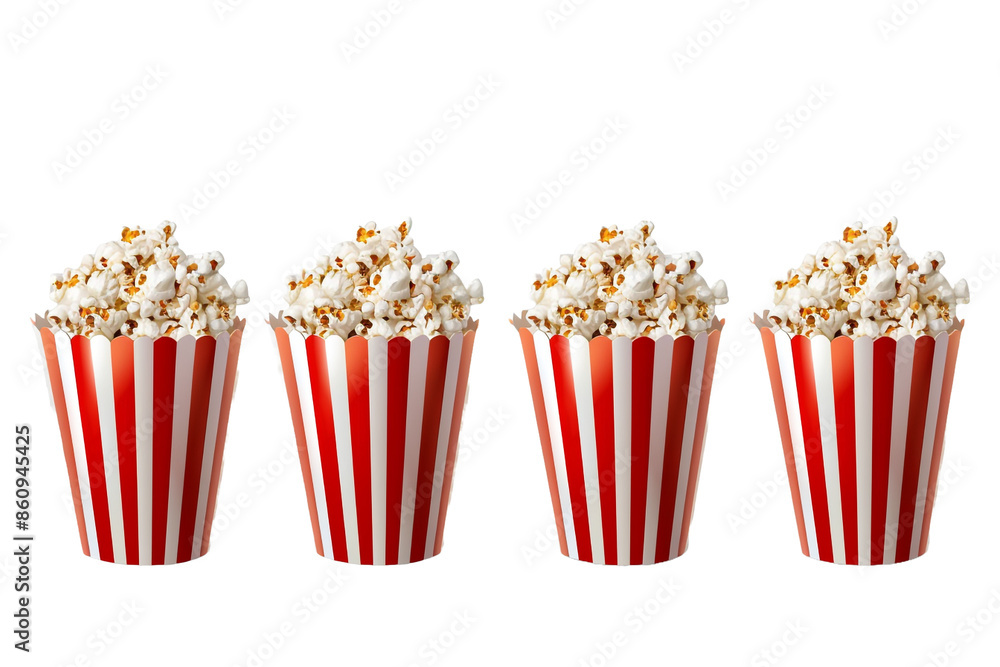 set of popcorn isolated on transparent background set of popcorn isolated on transparent background