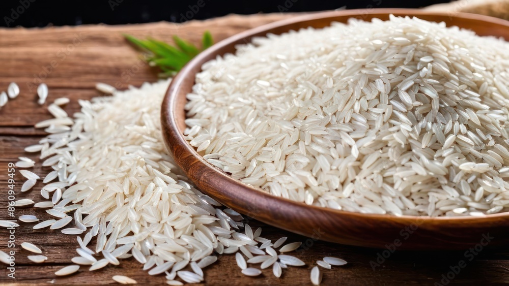 Serene Simplicity, A Minimalist Perspective on a Bowl of Rice Serene Simplicity, A Minimalist Perspective on a Bowl of Rice