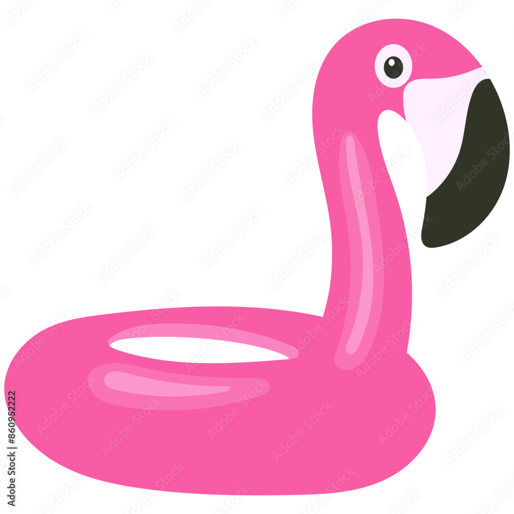 Illustration of Inflatable Ring on White Background. Isolated Vector in Cute Cartoon Style. Illustration of Inflatable Ring on White Background. Isolated Vector in Cute Cartoon Style.