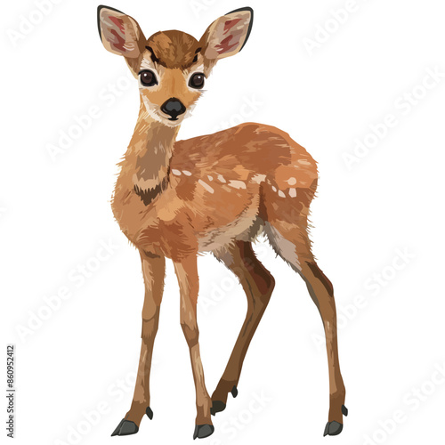 Cute Klipspringer vector illustration
