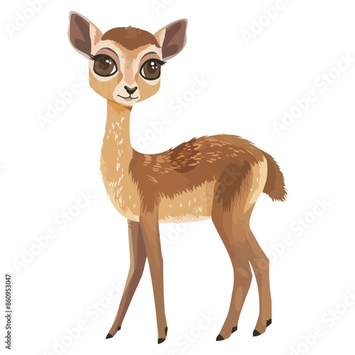 Cute Klipspringer vector illustration