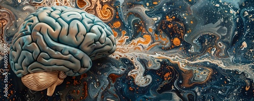 Wallpaper Mural Intricate Brain Patterns Showcasing Complexity of Thought Processes Torontodigital.ca