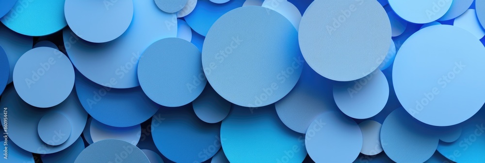 Blue Circles. Geometric, Isolated Shapes with Gradient Blue Color for Abstract Elements Blue Circles. Geometric, Isolated Shapes with Gradient Blue Color for Abstract Elements