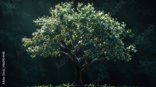 A Group of Miniature Workers Planting Trees photo