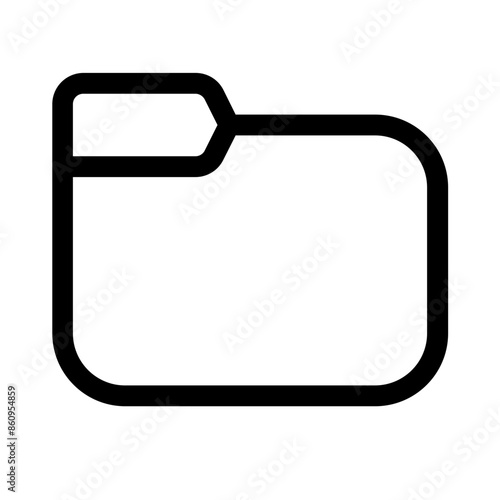folder icon with line style, perfect for user interface projects