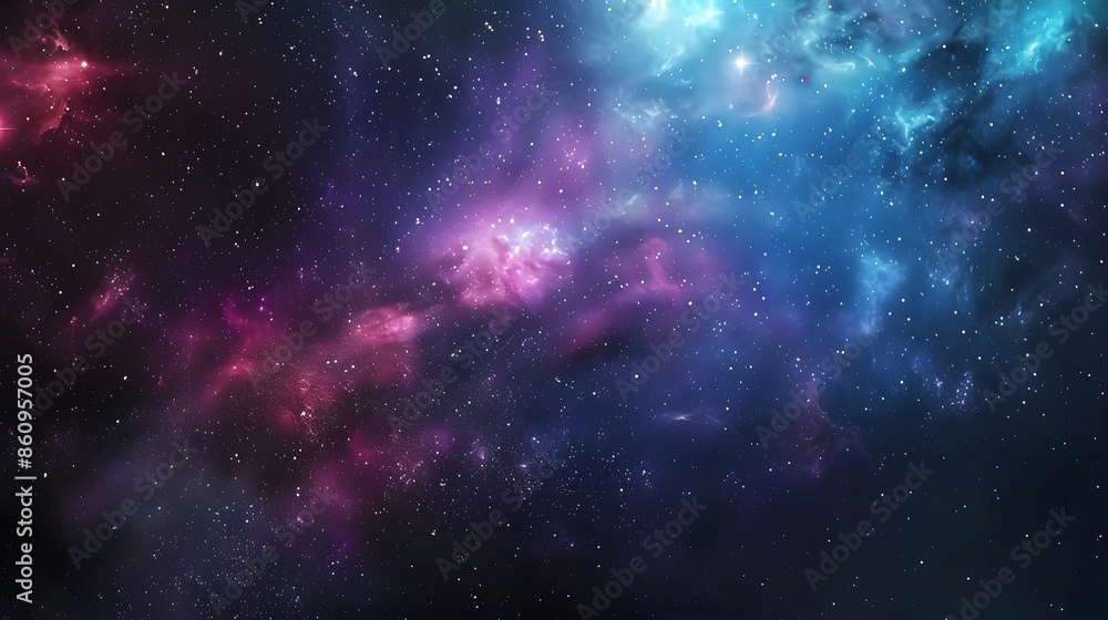 Nebula and stars: colorful deep space graphics Nebula and stars: colorful deep space graphics