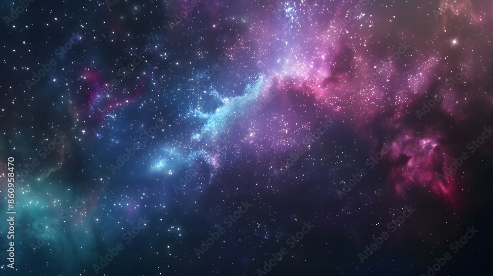 Obraz premium Futuristic cosmic beauty wallpaper
