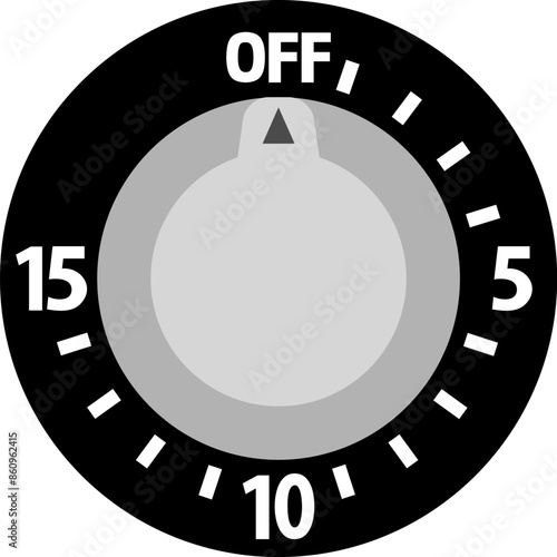 15まで表示されたダイヤル型スイッチ