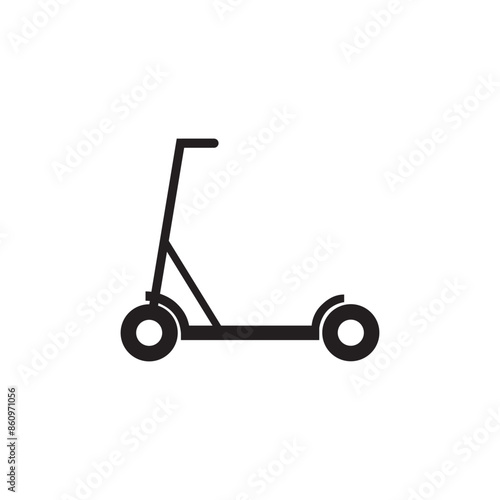Electric kickboard icon. Electric scooter. Vector