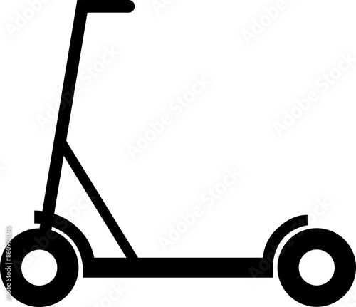 Electric kickboard icon. Electric scooter. Vector.