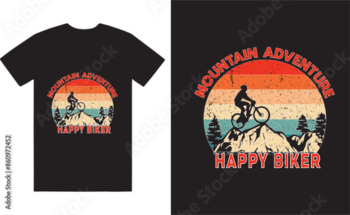 T-shirt design, retro vintage T-shirt design, hiking T-shirt 