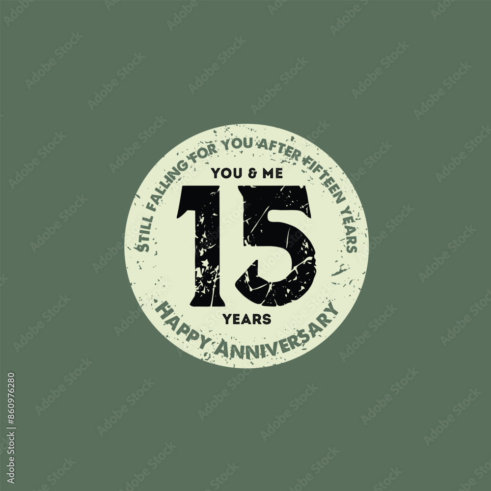 Crystal Anniversary: 15 Years of Love Stamp Crystal Anniversary: 15 Years of Love Stamp
