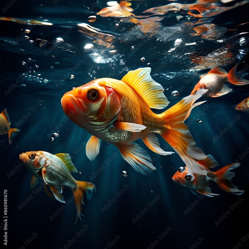 Fototapeta premium swimming fishes