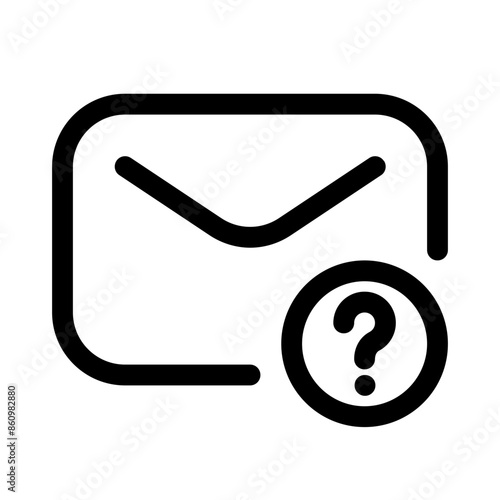 spam mail icon with line style, perfect for user interface projects