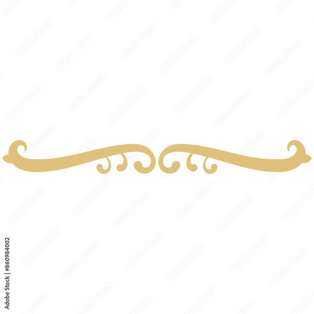 Floral Dividers Element on White Background. Isolated Vector In Simple Design. Floral Dividers Element on White Background. Isolated Vector In Simple Design.