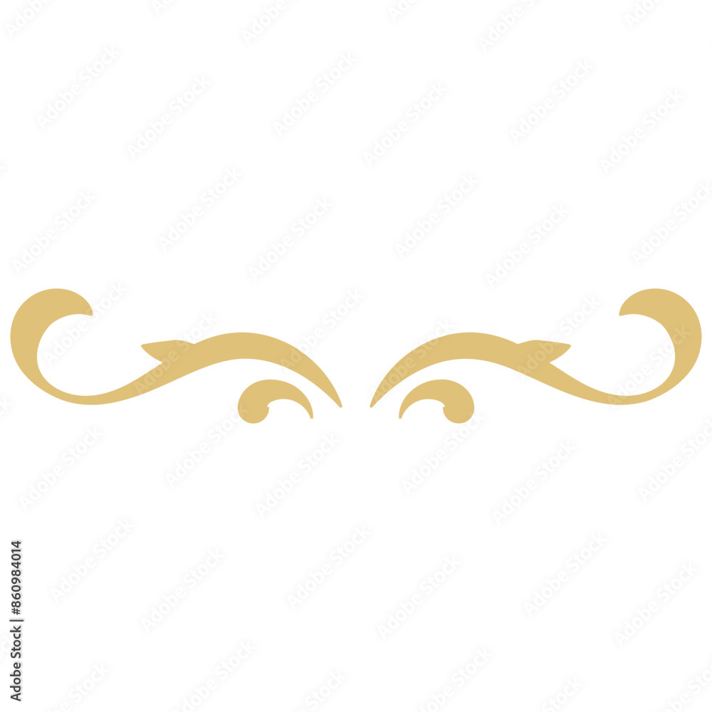 Floral Dividers Element on White Background. Isolated Vector In Simple Design. Floral Dividers Element on White Background. Isolated Vector In Simple Design.