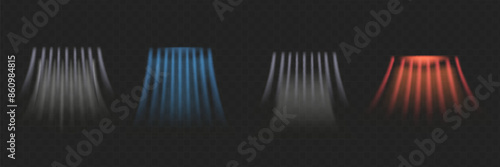 Abstract light blowing effect from air conditioner, air purifier or humidifier. Air conditioner with cold wind effect. Wind Wave Effect.