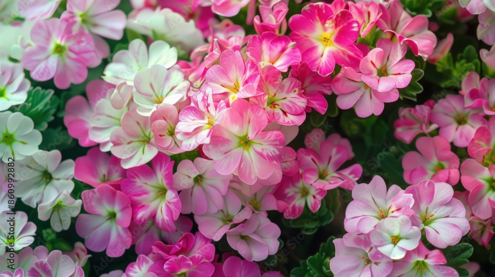 A bouquet of pink and white flowers with a green stem. Generate AI image A bouquet of pink and white flowers with a green stem. Generate AI image