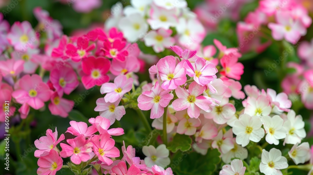 A bouquet of pink and white flowers with a green stem. Generate AI image A bouquet of pink and white flowers with a green stem. Generate AI image